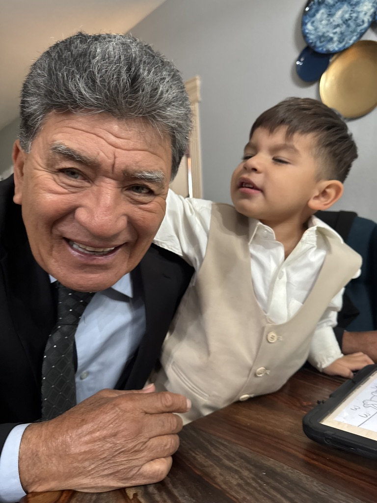 Family moment at Caring Hearts